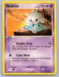 Meditite 65/101 Common Hidden Legends Pokemon NM/M - Image 1