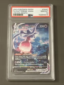 Pokemon TCG: Hatterene VMAX GG47/GG70 Crown Zenith: Galarian Gallery Holo PSA 10 - Image 1