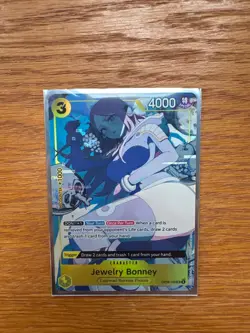 One Piece Card Game: Jewelry Bonney OP08-105 Alt Art: Illustration Box Ex - Image 1