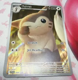 Pokemon SV09 Journey Together Furret 168/159 Illustration Rare Holo EN 2025 - Image 1