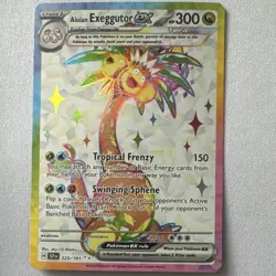 Pokemon TCG Alolan Exeggutor ex 225/191 Surging Sparks UR Holo English 300 HP - Image 1