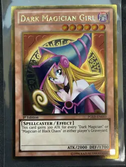 yugioh PGLD-EN033 DARK MAGICIAN GIRL Ultra Gold Rare 1st Edition near mint - Image 1