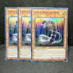 3x Yugioh Cyber Dragon Herz SDCS-EN009 Super Rare - LP-NM 💎 - Image 1