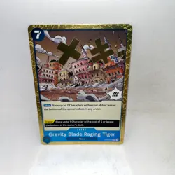 Gravity Blade Raging Tiger OP06-058 Rare Wings of the Captain One Piece Foil NM - Image 1
