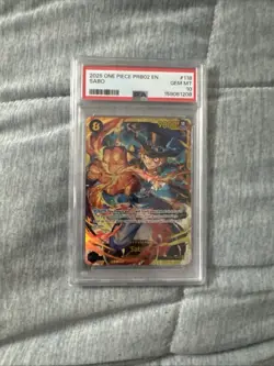 2025 ONE PIECE PRB02-PREMIUM BOOSTER ONE PIECE THE BEST VOL.2 SABO PSA 10 - Image 1