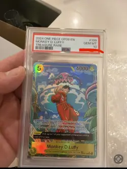 2024 One Piece Monkey D. Luffy OP07-109 Two Legends Treasure Rare Foil PSA 10 - Image 1