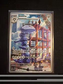 Steelix 208/182 Paradox Rift Illustration Rare Pokemon TCG Card NM - Image 1