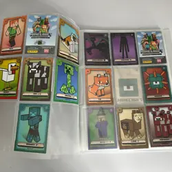 MINECRAFT ADVENTURE TRADING CARDS IN BINDER - SEE PHOTOS - FREE UK DELIVERY - Image 2