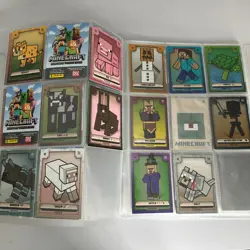 MINECRAFT ADVENTURE TRADING CARDS IN BINDER - SEE PHOTOS - FREE UK DELIVERY - Image 3