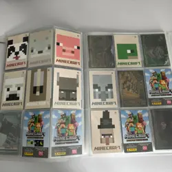 MINECRAFT ADVENTURE TRADING CARDS IN BINDER - SEE PHOTOS - FREE UK DELIVERY - Image 5