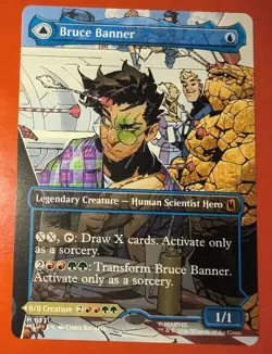 MTG: BRUCE BANNER / / THE INCREDIBLE HULK, 0331, REGULAR , MSH, MYTHIC - Image 1