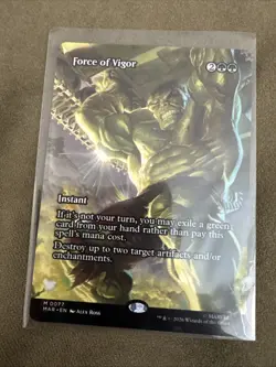 Force of Vigor (Borderless) 0077 (M) MTG Marvel Universe Eternal-Legal (MAR) - Image 1