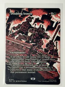 Doubling Season (Borderless) M Teenage Mutant Ninja Turtles PZA 11 NM - Image 1