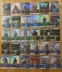 Final Fantasy TCG Opus 1 *Complete* Foil Set (216 Cards) Wave 2 EX FFTCG FFVII - Image 1