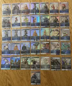 Final Fantasy TCG Opus 1 *Complete* Foil Set (216 Cards) Wave 2 EX FFTCG FFVII - Image 2
