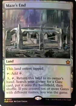 Maze's End 727 Mythic Foundations Magic: The Gathering Foil NM - Image 1