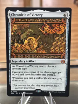 Chronicle of Victory | Mythic MTG ECL Lorwyn | Legendary Artifact Tribal Anthem - Image 1