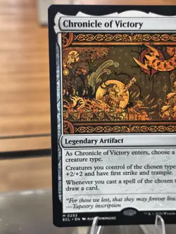 Chronicle of Victory | Mythic MTG ECL Lorwyn | Legendary Artifact Tribal Anthem - Image 5