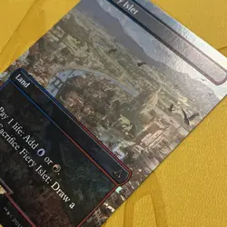 MTG Magic Assassins Creed: Fiery Islet #112 Foil Extended Art NM - Image 3