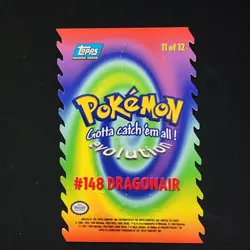 Dragonair Pokemon Movie 1999 Pokemon Topps #11 Die Cut Card - Image 2