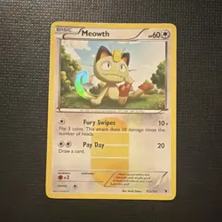Nintendo Meowth 102/101 EX Dragon Frontiers Holo Rare 60 HP Basic EN 2007 - Image 1