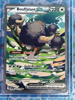 Pokemon TCG White Flare Bouffalant EX 170/086 Sir NM Condition - Image 1