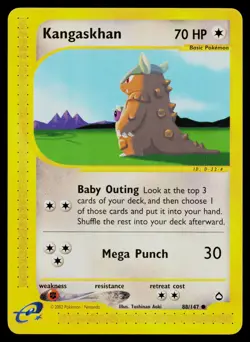 KANGASKHAN 88 COMMON AQUAPOLIS POKEMON NM - Image 1