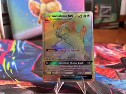 Gumshoos GX 157/149 Rainbow Secret Rare Sun & Moon Base Set Pokemon TCG - Image 1