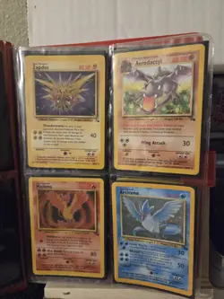 90s Pokemon Card Binder Collection Lot - Fossil Holo Dragonite & Rares - Image 5