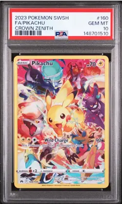 2023 Pokemon SWSH Crown Zenith Pikachu #160/159 PSA 10 GEM MINT - Image 1