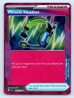 Miracle Headset 183/191 ACE SPEC Rare Surging Sparks Pokemon Holo Near Mint - Image 1