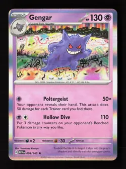 Gengar 094/165 Rare 151 Pokemon Holo Near Mint - Image 1