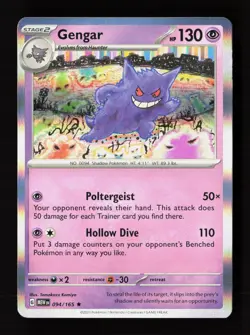 Gengar 094/165 Rare 151 Pokemon Holo Near Mint - Image 1