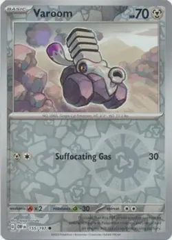 Varoom 155/197 OBF Obsidian Flames Reverse Holo Pokemon Card NM - Image 1