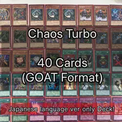 Chaos Turbo Retro (GOAT Format) 40 Japanese Deck Yu-Gi-Oh card fym0 -20 - Image 1