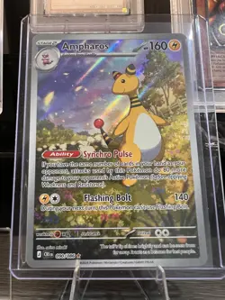 2026 Pokemon Mega Evolution Chaos Rising Ampharos Illustration Rare #090/086 - Image 1