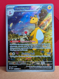Pokemon TCG Ampharos 090/086 Chaos Rising Illustration Rare Holo Card NM - Image 1