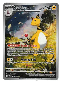 Pokemon TCG Chaos Rising 2026 090/086 Ampharos Illustration Rare Holo 27895 - Image 1