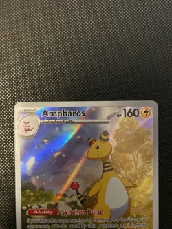 Ampharos 090/086 Illustration Rare Full Art Holo Pokemon TCG Chaos Rising - NM - Image 3