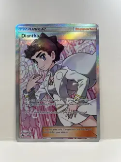 Pokemon Diantha Full Art Holo TCG Card 130/131 Sm-Forbidden Light - Image 1