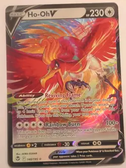 Pokemon TCG Ho-Oh V Silver Tempest 140/195 Holo Ultra Rare - Image 1