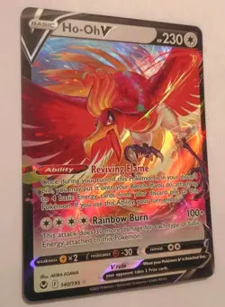 Pokemon TCG Ho-Oh V Silver Tempest 140/195 Holo Ultra Rare - Image 2