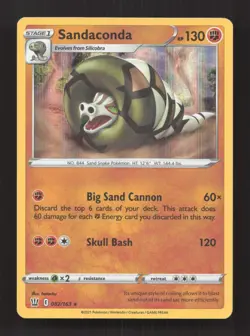 Sandaconda 082/163 Holo Rare Battle Styles Pokemon Near Mint - Image 1