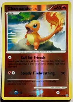 Pokemon Charmander LV13 Reverse Holo 59/99 Arceus 60 English 2009 LP - Image 1