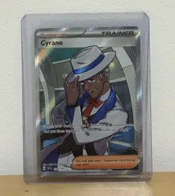 Pokemon TCG Cyrano 230/191 Sv08 Surging Sparks Ultra Rare Full Art Holo - Image 1