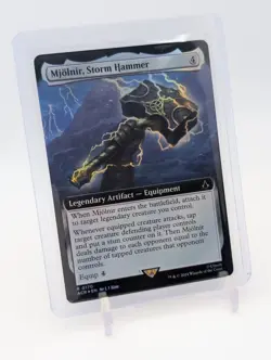 MTG - Mjolnir, Storm Hammer - FOIL Extended Art Rare #170 - UB: Assassin's Creed - Image 1