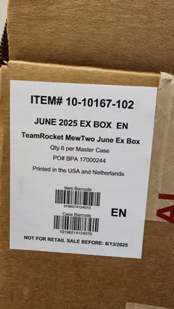 Pokemon Team Rocket's Mewtwo EX Collection Box TWO CASE (12 Boxes) - Image 4
