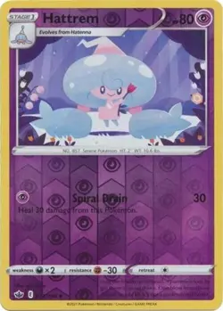 Hattrem 072/198 - REVERSE HOLO - Pokemon Chilling Reign NM FRESH - Image 1