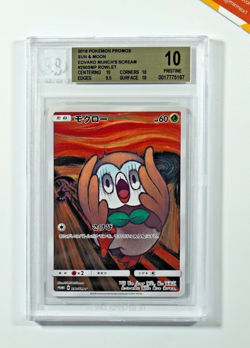 Pokemon BGS 10 Rowlet #290 Promo Edvard Munch's Scream 2018 Japanese - Image 1