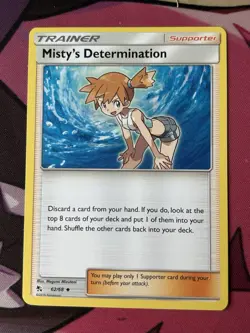 NM - Pokemon TCG Misty's Determination 62/68 Hidden Fates Uncommon - Image 1
